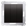 Kontakt Simon KONTAKT-SIMON ŁĄCZNIK POTRÓJNY 10AX ANTRACYT 54 PREMIUM DW31.01/48