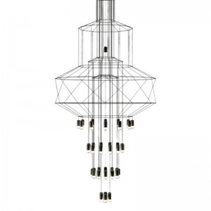 Linea Light Step into INSP. Lampa wisząca 43 , czarna 90 cm