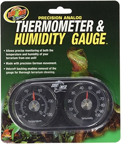 Zoo Med TH-22E Dual termometr Humidity Gauge, do pomiaru temperatury i wilgotności powietrza w terrarium TH22