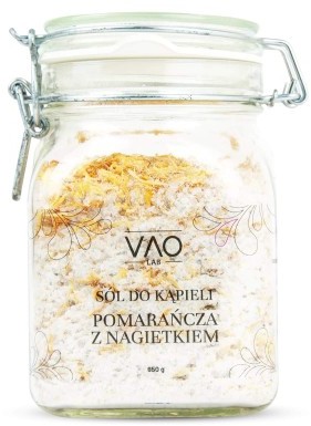 VAO Lab Sól do kąpieli Pomarańcza z nagietkiem, 650 g, VAO Lab D2C1-91410