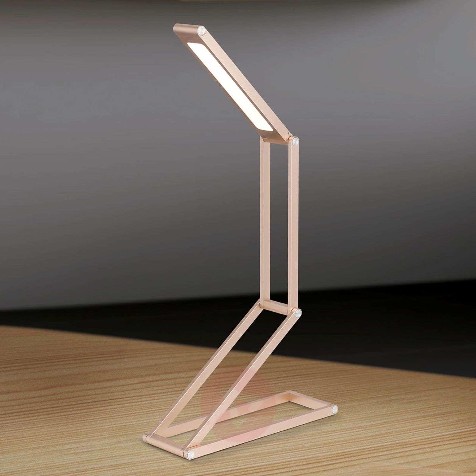 Orion Lampa stołowa LED Falto z akumulatorem złota