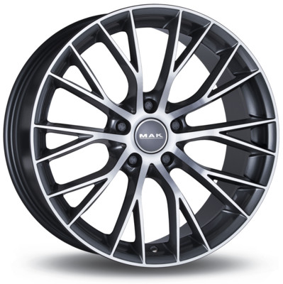 MAK Felga MUNCHEN GUN METAL MACHINED FACE 8x18 5x108 ET42 J18914280MUN.GP