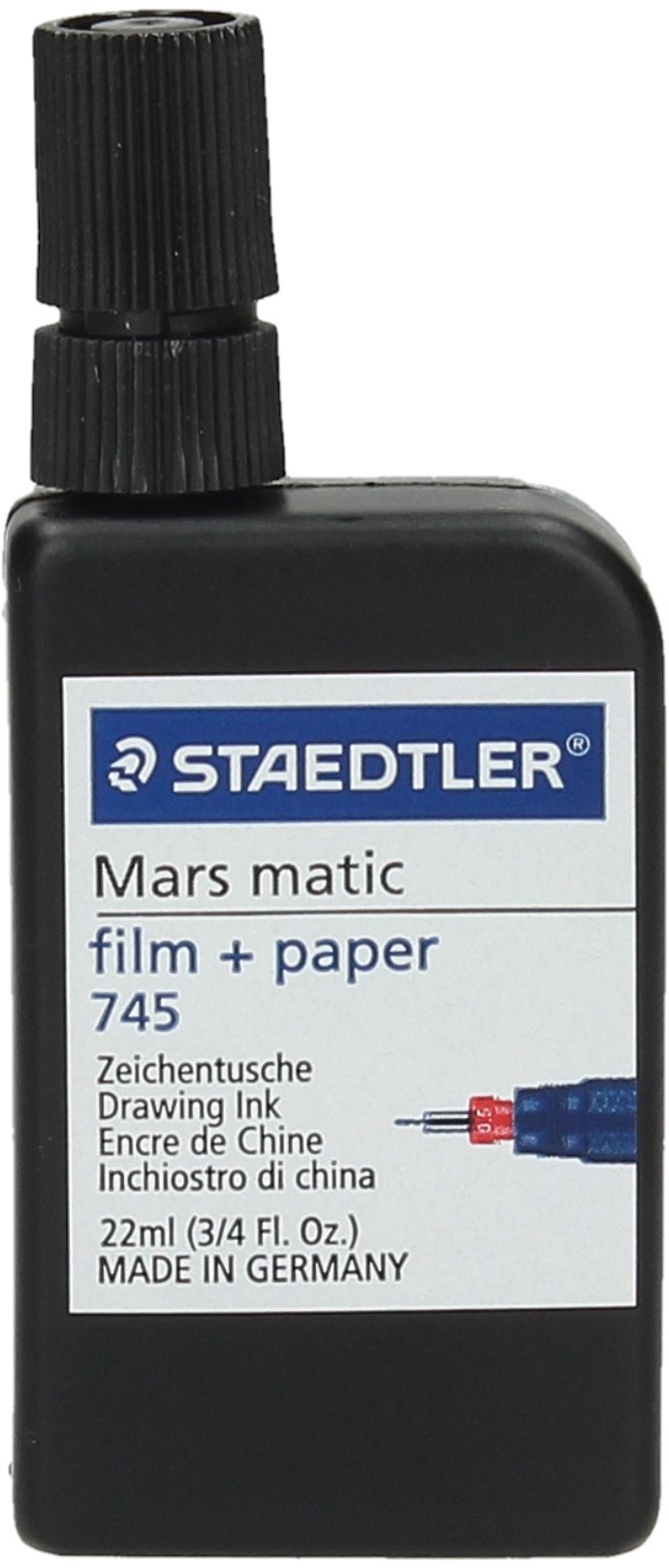 STAEDTLER Tusz kreślarski czarny Steadtler S745