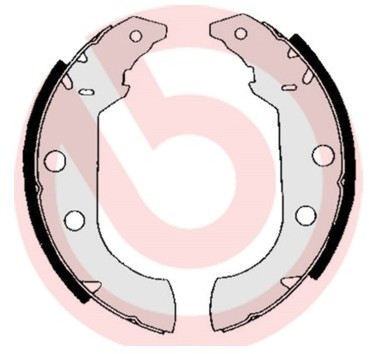 BREMBO Zestaw szczęk hamulcowych S 61 517