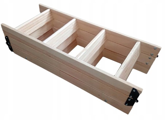 Oman Drabinka drewniana do schodów na strych 3-sek