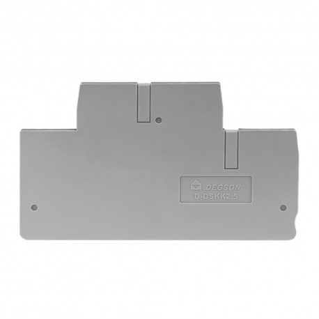 DEGSON Płytka do złączek 2-piętrowych DSKK 2.5mm2 szara 5828 D-DSKK2.5-01P-11-00A