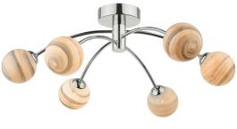 Dar Lighting Dar Lighting Izzy IZZ0650-07 lampa sufitowa 6x40W/G9 IZZ0650-07