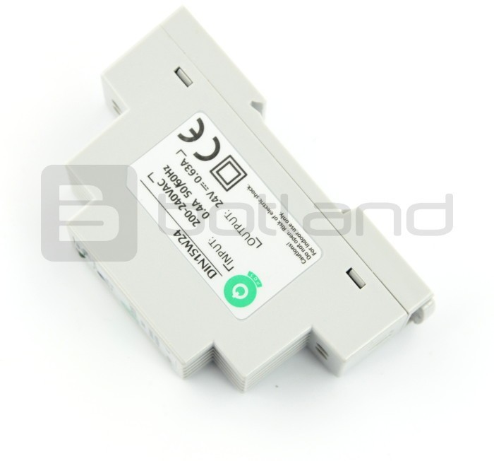 Zasilacz DIN15W24 na szynę DIN - 24V / 0,63A / 15W ZAS-06389