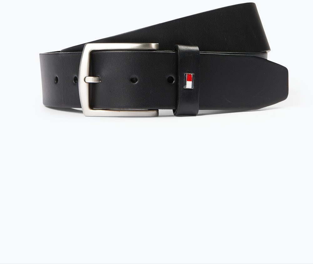 Tommy Hilfiger Męski pasek skórzany, czarny