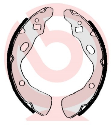 BREMBO Zestaw szczęk hamulcowych S 30 507