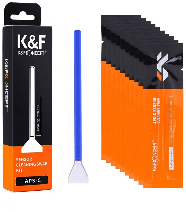 KF Concept Zestaw szpatułek czyszczących 16mm do matrycy APS-C, K&F Concept (10 sztuk) SKU.1697