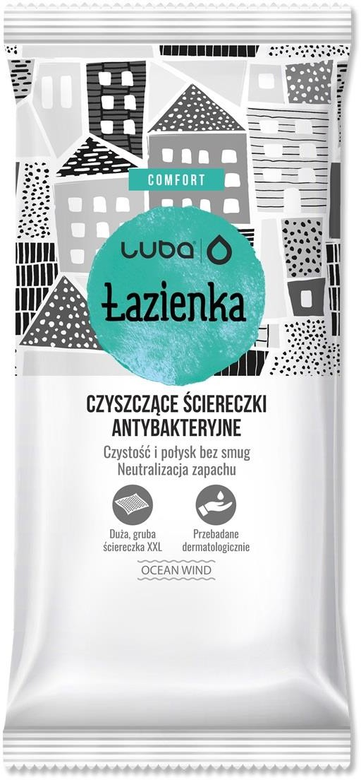 Luba Comfort czyszczące ściereczki antybakteryjne do łazienki 32szt 101362-uniw