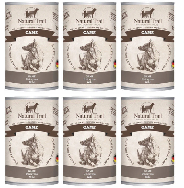 Natural Trial NATURAL TRAIL Game DZICZYZNA Zestaw 6x 400g ZEST-NT-D-400-12-6