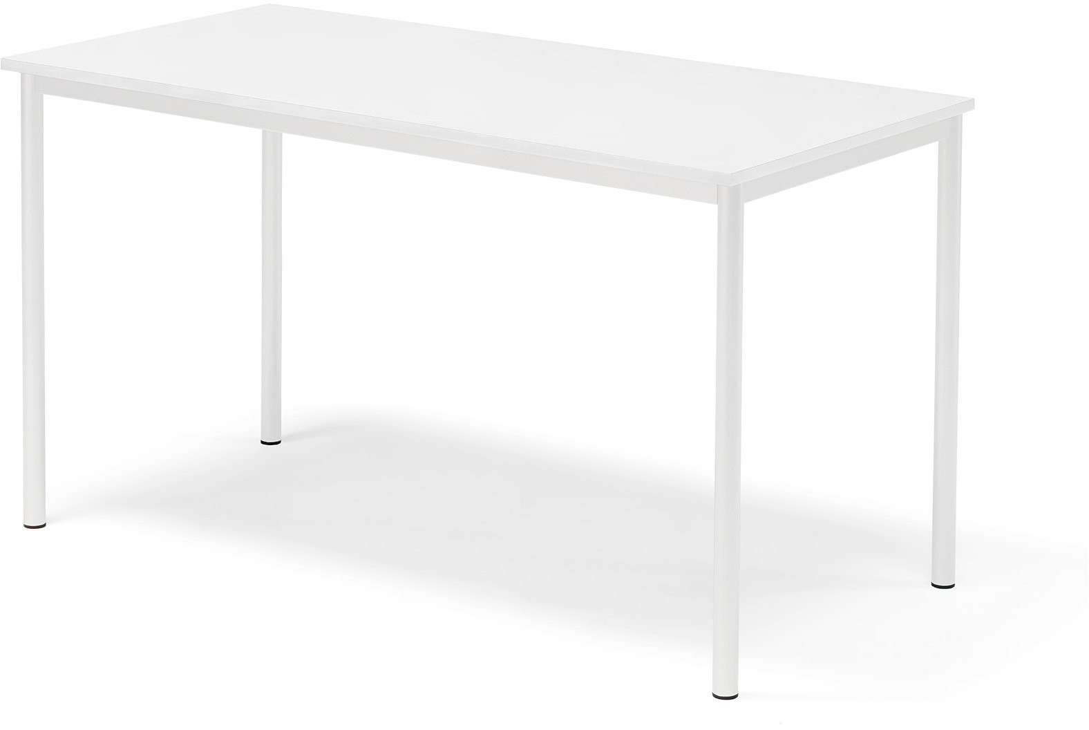 AJ Produkty Biurko BORS, 1400x700x760 mm, biały laminat, biały