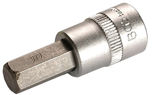 BGS wkładka bit, 10 MM, 3/8 cala, 6-kątna we wnętrzach, 10 MM, 2582