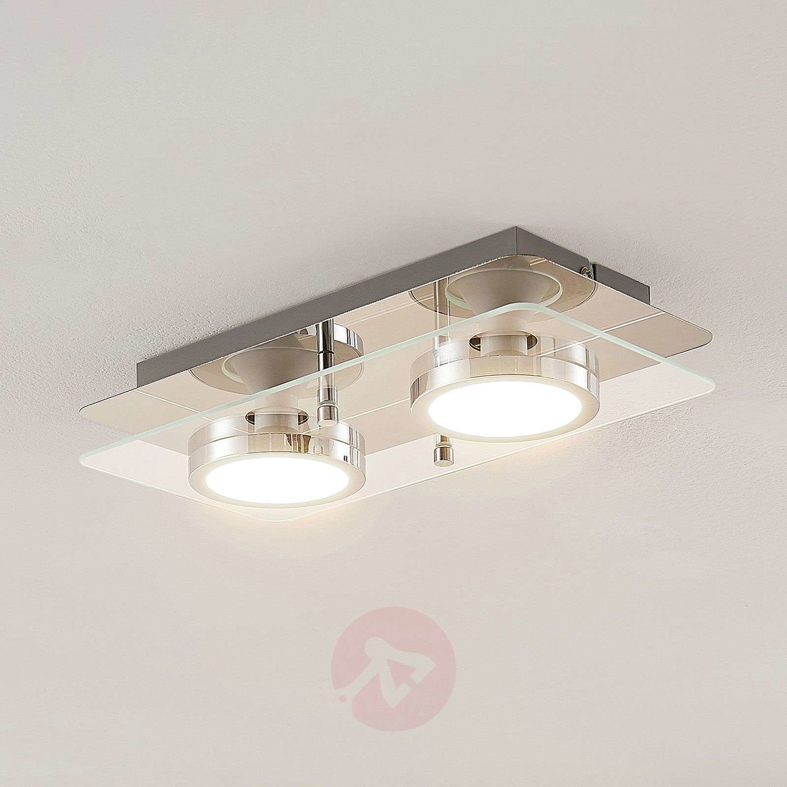 LINDBY Lindby Gabryl lampa sufitowa LED, 2-punktowa