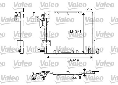 VALEO Skraplacz, klimatyzacja 817506
