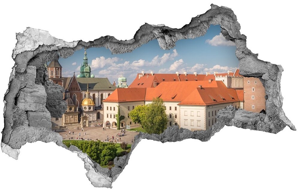 Wallmuralia.pl Naklejka 3D dziura samoprzylepna Delikatne kwiaty
