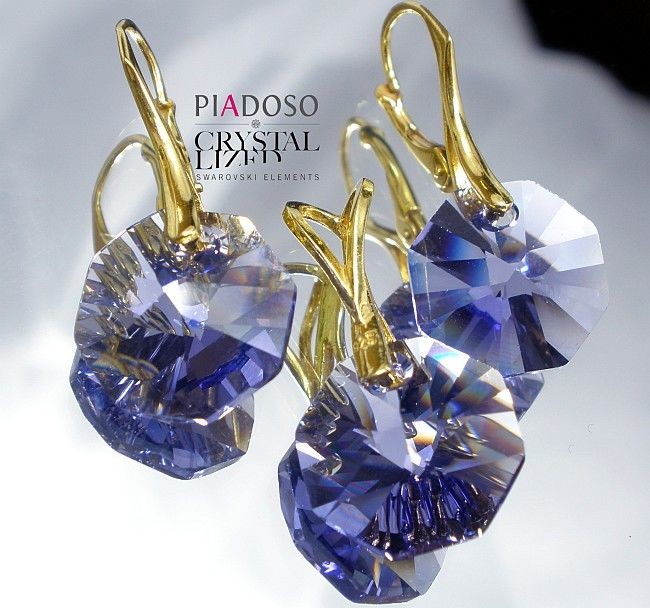 Arande SWAROVSKI komplet ZŁOTE SREBRO Certyfikat 14TZ 1095610045