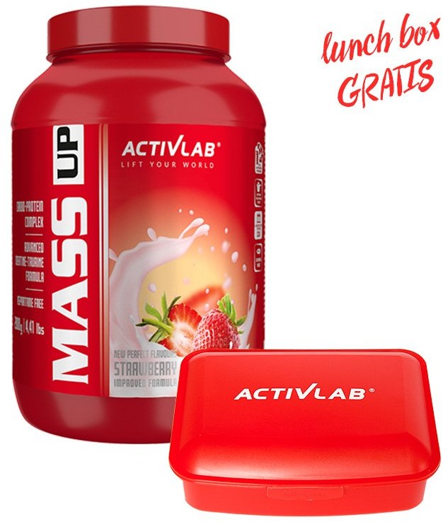 Ostrovit Gainer ACTIVLAB Mass Up 2000g Lunch Box Gratis