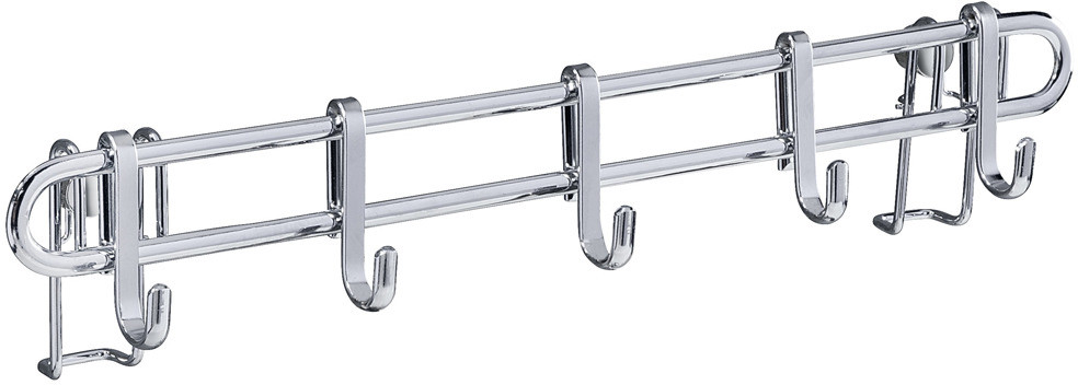 Wenko Reling kuchenny + 5 haczyków w komplecie Style stal chromowana B06XXJ2M1J