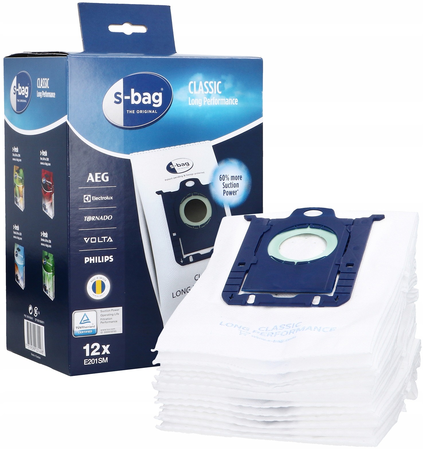 Electrolux 12x Worki E201SM S-Bag Long Performance