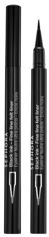 SEPHORA COLLECTION Black Ink - Wodoodporny eyeliner o ultracienkiej końcówce