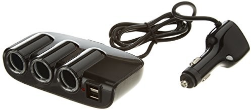 COMUTECH comutech 851307 zapalniczki samochodowej 3 potrójne gniazdko z 2 złącze USB, liczba 1 851307