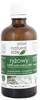 Your Natural Side 100% naturalny olej ryżowy - Your Natural Side Oil 100% naturalny olej ryżowy - Your Natural Side Oil