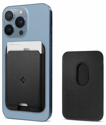 Spigen Etui Portfel Valentinus MagSafe Czarny