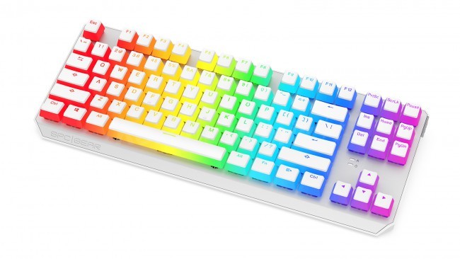 SPC Gear GK650K Tournament Kailh Blue RGB Pudding Onyx White (SPG062)