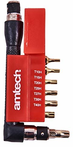 Amtech AM-Tech 9 sztuki Offset tamerpr Waterproof Torx Zestaw bitów, I9200