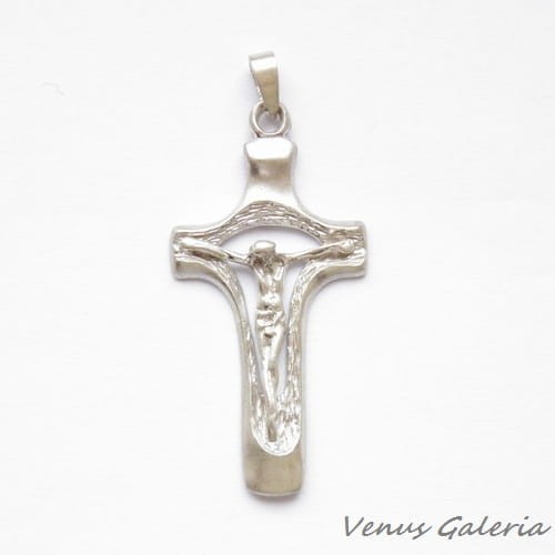 Wisiorek - Cross VI white 2184