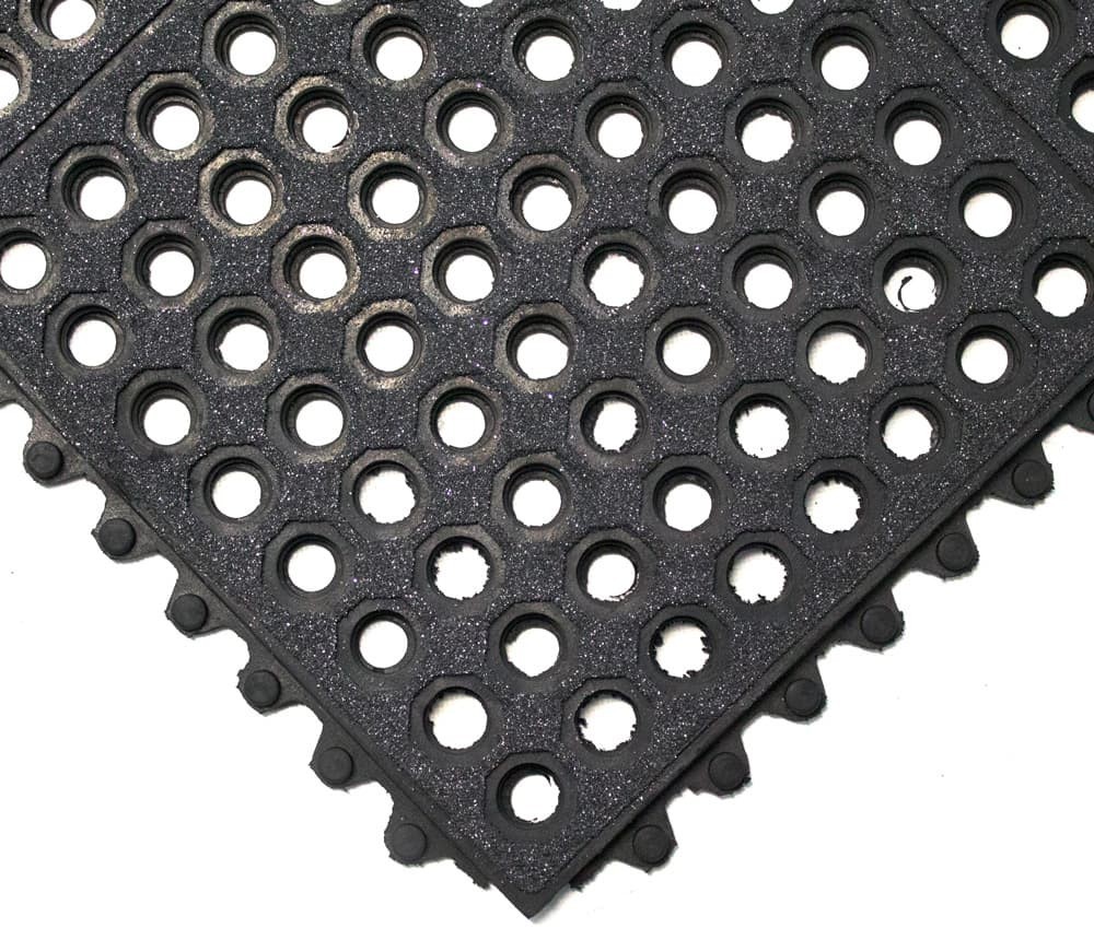 Grit Coba Mata Modułowa Fatigue-Step Top Czarny 0.91 M X 0.91 M - Nitryl (100%)