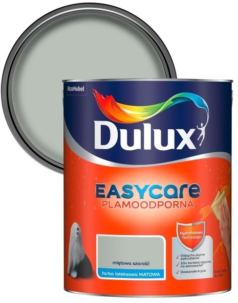 Dulux Farba EasyCare miętowa szarość 5 l 5589022
