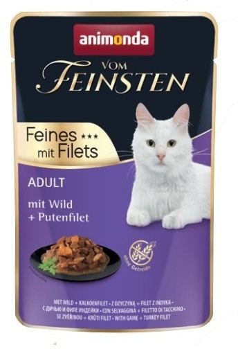 Animonda vom Feinsten vom Feinsten Cat Adult Dziczyzna + filet z indyka saszetka 85g