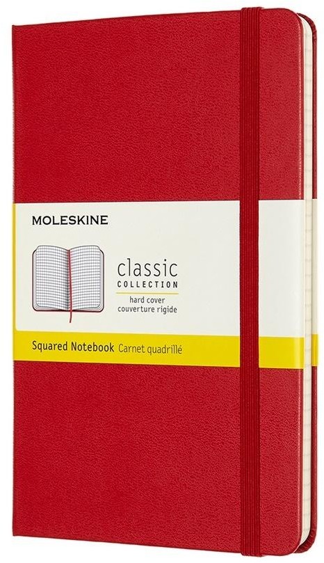 Moleskine Notes Classic 11,5x18 tw. kratka scarlet red