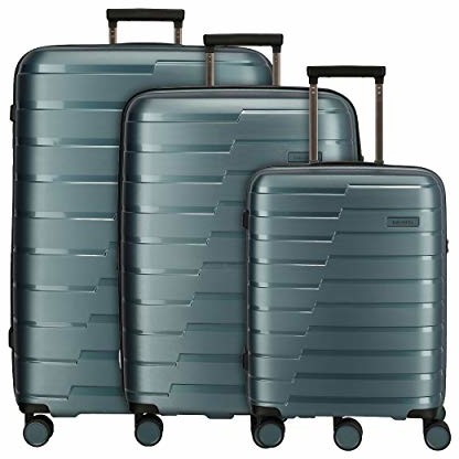 Travelite Bagaż podróżny i twarda walizka serii Air Base 4w L/M Erw./S, Eisblau, kolor: lodowy niebieski