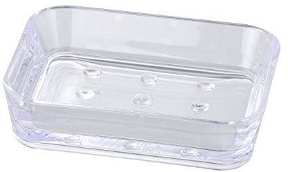 Wenko WENKO 20301100 półka na mydło Candy przezroczysty  miska na mydło, polistyren, 12 x 2.8 x 8.9 cm, przezroczysty 20301100