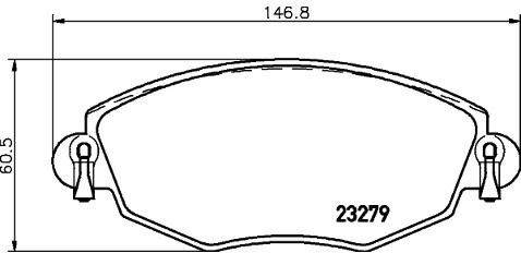 Mintex Zestaw klocków hamulcowych, hamulce tarczowe MDB2062
