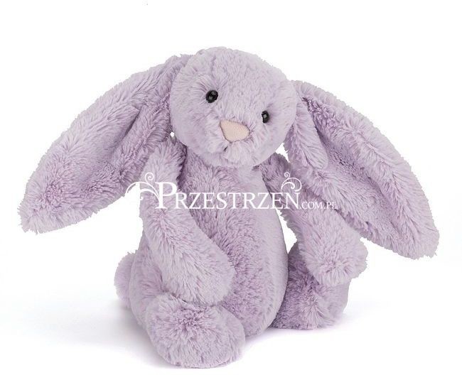 Jellycat MASKOTKA Pluszowy Króliczek Bashful Lila - 31 cm - BAS3HY BAS3HY
