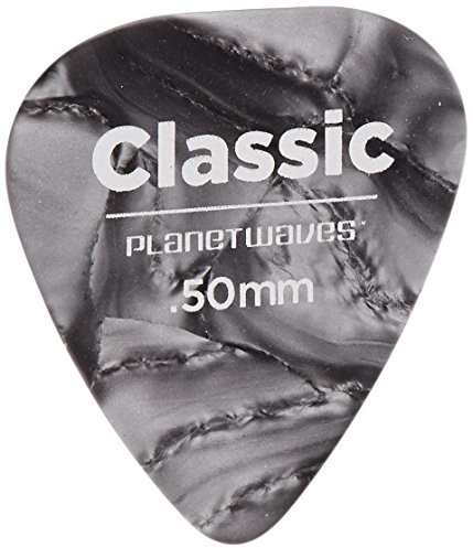 Planet Waves 1 CBKP2  25 chorągiewek Pearl celluloid chorągiewek Black Pearl 25 chorągiewek Standard Shape in Light 1CBKP2-25