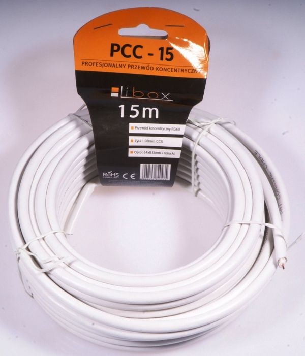 Libox Kabel Kabel ant RG6 15m PCC15 PCC15