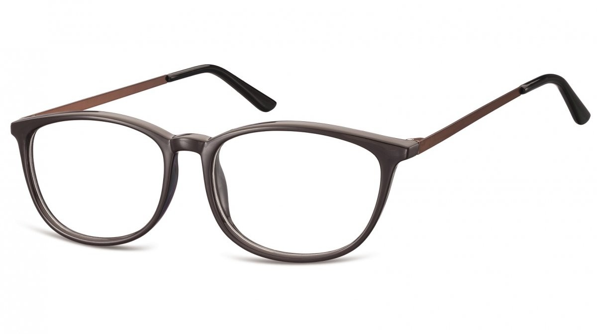 Sunoptic Oprawki korekcyjne Nerdy zerówki CP143C ciemnobrązowe CP143C