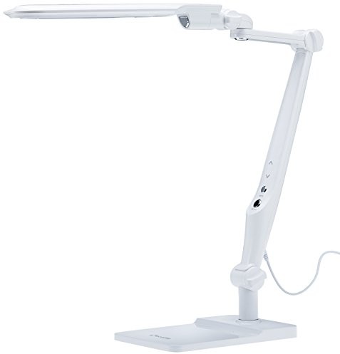 ECOLITE Matris Lampa LED na biurko jednoramienna, 3 poziomy świecenia, możliwość przyciemniania, maks. 10 W, biały LBL1207-BI LBL1207-BI