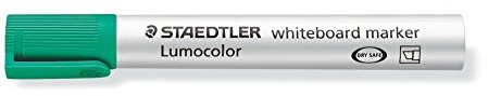 Staedtler 351 B-5 Lumocolor Whiteboard Marker klinowatym czubkiem, 2 lub 5 MM, 10 sztuk, zielone 351 B-5