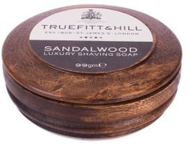 Truefitt & Hill Luksusowe mydło do golenia w drewnianej miseczce - Sandalwood (99 g) TH00554