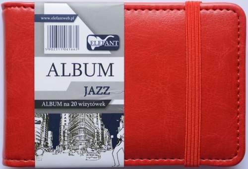 ELEFANT Album Jazz na 20 wizytówek czerwony
