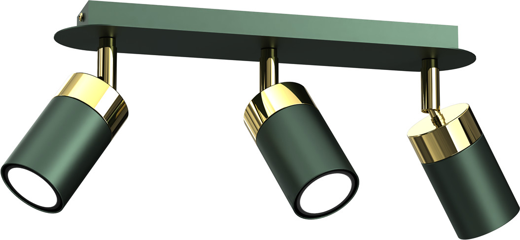 Milagro Lampa sufitowa JOKER GREEN/GOLD 3xGU10 MLP7719