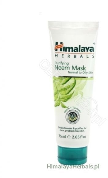 Himalaya Herbals NEEM FACE PACK maska z miodli indyjskiej do cery tłustej 75ml